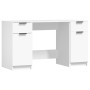 Weißer Sperrholzschreibtisch mit Beistellschrank von vidaXL, Schreibtische - Ref: Foro24-3115908, Preis: 176,91 €, Rabatt: %
