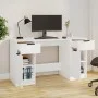 Weißer Sperrholzschreibtisch mit Beistellschrank von vidaXL, Schreibtische - Ref: Foro24-3115908, Preis: 172,18 €, Rabatt: %