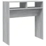 Sonoma gray plywood console table 78x30x80 cm by vidaXL, Side tables - Ref: Foro24-815937, Price: 34,44 €, Discount: %