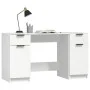 Weißer Sperrholzschreibtisch mit Beistellschrank von vidaXL, Schreibtische - Ref: Foro24-3115908, Preis: 172,18 €, Rabatt: %