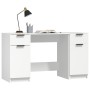 Weißer Sperrholzschreibtisch mit Beistellschrank von vidaXL, Schreibtische - Ref: Foro24-3115908, Preis: 176,91 €, Rabatt: %