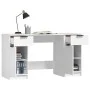 Weißer Sperrholzschreibtisch mit Beistellschrank von vidaXL, Schreibtische - Ref: Foro24-3115908, Preis: 172,18 €, Rabatt: %