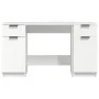 Weißer Sperrholzschreibtisch mit Beistellschrank von vidaXL, Schreibtische - Ref: Foro24-3115908, Preis: 172,18 €, Rabatt: %