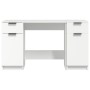 Weißer Sperrholzschreibtisch mit Beistellschrank von vidaXL, Schreibtische - Ref: Foro24-3115908, Preis: 176,91 €, Rabatt: %