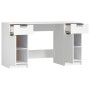 Weißer Sperrholzschreibtisch mit Beistellschrank von vidaXL, Schreibtische - Ref: Foro24-3115908, Preis: 176,91 €, Rabatt: %