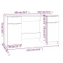 Weißer Sperrholzschreibtisch mit Beistellschrank von vidaXL, Schreibtische - Ref: Foro24-3115908, Preis: 176,91 €, Rabatt: %