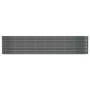Jardinera arriate acero galvanizado antracita 332x40x68 cm