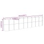 Jardinera arriate acero galvanizado antracita 332x40x68 cm