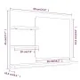 Badezimmerspiegel aus geräuchertem Eichensperrholz 60x10,5x45 cm von vidaXL, Badezimmerwaschtische - Ref: Foro24-815660, Prei...