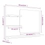 Bathroom mirror in smoked oak plywood, 60x10.5x45 cm by vidaXL, bathroom vanities - Ref: Foro24-815660, Price: 34,33 €, Disco...