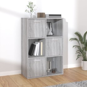 Gray Sonoma storage unit 60x29.5x90 cm by vidaXL, Bookcases and shelves - Ref: Foro24-815454, Price: 87,12 €, Discount: %