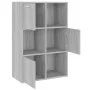 Gray Sonoma storage unit 60x29.5x90 cm by vidaXL, Bookcases and shelves - Ref: Foro24-815454, Price: 84,42 €, Discount: %