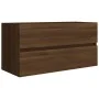 Mueble de lavabo madera de ingeniería roble marrón 90x38,5x45cm de vidaXL, Muebles de baño - Ref: Foro24-815656, Precio: 66,0...