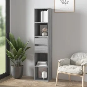 Sonoma-graues Sperrholzregal 36x30x171 cm von vidaXL, Bücherregale und Regale - Ref: Foro24-815535, Preis: 74,34 €, Rabatt: %