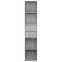 Estantería de madera contrachapada gris Sonoma 36x30x171 cm de vidaXL, Librerías y estanterías - Ref: Foro24-815535, Precio: ...
