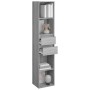 Estantería de madera contrachapada gris Sonoma 36x30x171 cm de vidaXL, Librerías y estanterías - Ref: Foro24-815535, Precio: ...