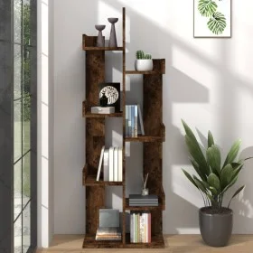 Smoked oak plywood shelf 48x25.5x140 cm by vidaXL, Bookcases and shelves - Ref: Foro24-816005, Price: 47,71 €, Discount: %
