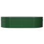 Jardinera arriate acero galvanizado verde 152x80x36 cm