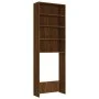 Brown oak washing machine cabinet 64x24x190 cm by vidaXL, Accessories for washing machines and dryers - Ref: Foro24-815953, P...