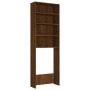 Waschmaschinenschrank aus brauner Eiche, 64 x 24 x 190 cm von vidaXL, Zubehör für Waschmaschinen und Trockner - Ref: Foro24-8...