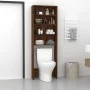 Brown oak washing machine cabinet 64x24x190 cm by vidaXL, Accessories for washing machines and dryers - Ref: Foro24-815953, P...