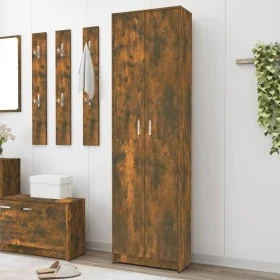 Flurschrank aus geräuchertem Eichensperrholz, 55 x 25 x 189 cm von vidaXL, Kleiderschränke - Ref: Foro24-815516, Preis: 114,2...