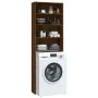 Brown oak washing machine cabinet 64x24x190 cm by vidaXL, Accessories for washing machines and dryers - Ref: Foro24-815953, P...