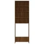 Waschmaschinenschrank aus brauner Eiche, 64 x 24 x 190 cm von vidaXL, Zubehör für Waschmaschinen und Trockner - Ref: Foro24-8...