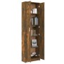 Armario pasillo madera contrachapada roble ahumado 55x25x189 cm de vidaXL, Armarios roperos - Ref: Foro24-815516, Precio: 120...