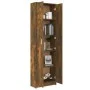 Flurschrank aus geräuchertem Eichensperrholz, 55 x 25 x 189 cm von vidaXL, Kleiderschränke - Ref: Foro24-815516, Preis: 114,2...