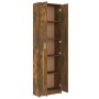 Armario pasillo madera contrachapada roble ahumado 55x25x189 cm de vidaXL, Armarios roperos - Ref: Foro24-815516, Precio: 120...