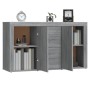 Aparador de madera contrachapada gris Sonoma 120x36x69 cm de vidaXL, Aparadores - Ref: Foro24-815493, Precio: 146,17 €, Descu...