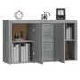 Aparador de madera contrachapada gris Sonoma 120x36x69 cm de vidaXL, Aparadores - Ref: Foro24-815493, Precio: 138,86 €, Descu...
