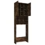 Smoked oak washing machine cabinet 64x24x190 cm by vidaXL, Accessories for washing machines and dryers - Ref: Foro24-815957, ...
