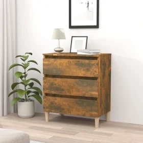 Smoked oak plywood sideboard 60x35x69 cm by vidaXL, Sideboards - Ref: Foro24-815804, Price: 60,83 €, Discount: %
