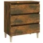 Smoked oak plywood sideboard 60x35x69 cm by vidaXL, Sideboards - Ref: Foro24-815804, Price: 60,83 €, Discount: %