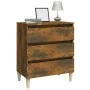 Smoked oak plywood sideboard 60x35x69 cm by vidaXL, Sideboards - Ref: Foro24-815804, Price: 60,83 €, Discount: %