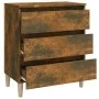 Smoked oak plywood sideboard 60x35x69 cm by vidaXL, Sideboards - Ref: Foro24-815804, Price: 60,83 €, Discount: %