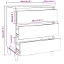 Sideboard aus geräuchertem Eichensperrholz, 60 x 35 x 69 cm von vidaXL, Sideboards - Ref: Foro24-815804, Preis: 61,56 €, Raba...