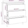 Smoked oak plywood sideboard 60x35x69 cm by vidaXL, Sideboards - Ref: Foro24-815804, Price: 60,83 €, Discount: %