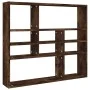 Smoked oak plywood wall shelf 90x16x78 cm by vidaXL, Shelves and shelves - Ref: Foro24-815558, Price: 50,48 €, Discount: %