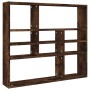 Wandregal aus geräuchertem Eichensperrholz, 90 x 16 x 78 cm von vidaXL, Regale und Regale - Ref: Foro24-815558, Preis: 51,44 ...