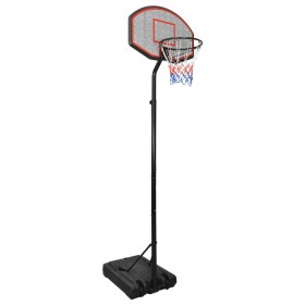 Canasta de baloncesto polietileno negro 282-352 cm
