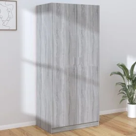Sonoma grau Sperrholz Kleiderschrank 80x52x180 cm von vidaXL, Kleiderschränke - Ref: Foro24-815352, Preis: 211,12 €, Rabatt: %