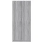 Sonoma grau Sperrholz Kleiderschrank 80x52x180 cm von vidaXL, Kleiderschränke - Ref: Foro24-815352, Preis: 211,40 €, Rabatt: %
