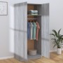 Sonoma grau Sperrholz Kleiderschrank 80x52x180 cm von vidaXL, Kleiderschränke - Ref: Foro24-815352, Preis: 240,71 €, Rabatt: %