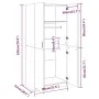 Sonoma grau Sperrholz Kleiderschrank 80x52x180 cm von vidaXL, Kleiderschränke - Ref: Foro24-815352, Preis: 211,40 €, Rabatt: %