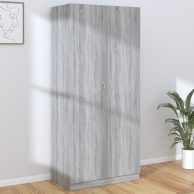 Kleiderschrank aus grauem Sonoma-Sperrholz, 90 x 52 x 200 cm von vidaXL, Kleiderschränke - Ref: Foro24-815355, Preis: 194,12 ...