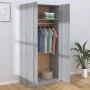 Kleiderschrank aus grauem Sonoma-Sperrholz, 90 x 52 x 200 cm von vidaXL, Kleiderschränke - Ref: Foro24-815355, Preis: 194,12 ...