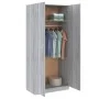 Sonoma gray plywood wardrobe 90x52x200 cm by vidaXL, Wardrobes - Ref: Foro24-815355, Price: 194,12 €, Discount: %